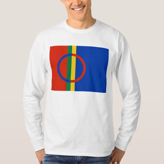 Sami Flagge (lange Hülsen) T-Shirt (Vorderseite)
