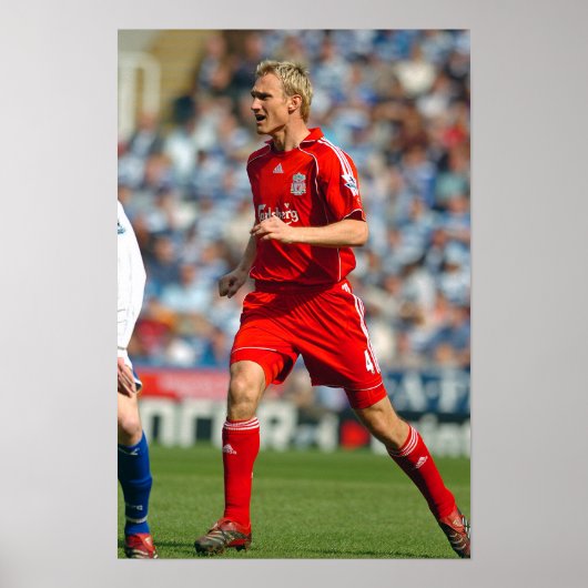 Sami Hyypia spielt für Liverpool FC Poster (Vorne)