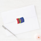 Sami People-Flag-Aufkleber Runder Aufkleber (Umschlag)