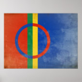 Sami People Flag Poster (Vorne)