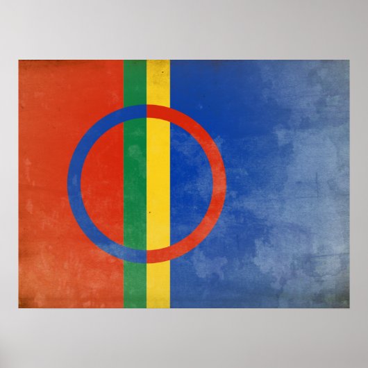 Sami People Flag Poster (Vorne)