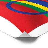 Sami People Flag Poster Print (Ecke)