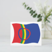 Sami People Flag Postkarte (Stehend Vorderseite)
