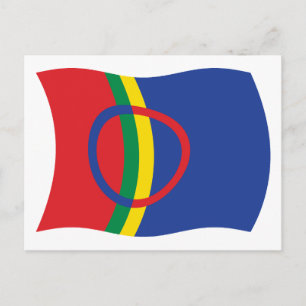 Sami People Flag Postkarte