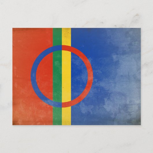 Sami People Flag Postkarte (Vorderseite)