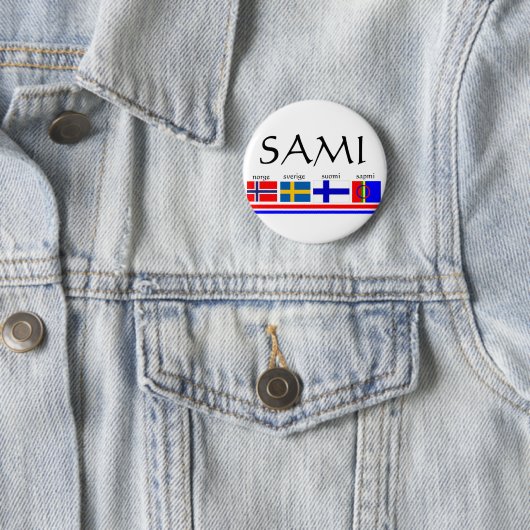 Sami und skandinavische Flaggen Button (Beispiel)