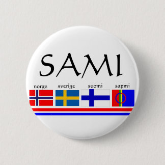 Sami und skandinavische Flaggen Button