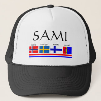 Sami und skandinavische Flaggen Truckerkappe