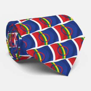 Sámi-Volksflagge Krawatte