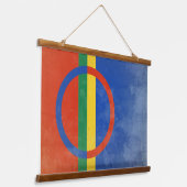 Sami Wandteppich Mit Holzrahmen (Gewinkelt)