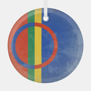 Samiflagge Ornament Aus Glas