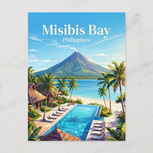 Samiloy-Insel Philippinen Postkarte (Vorderseite)