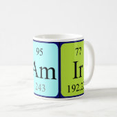 Samir Namen-Tasse periodischer Tabelle Kaffeetasse (VorderseiteRechts)
