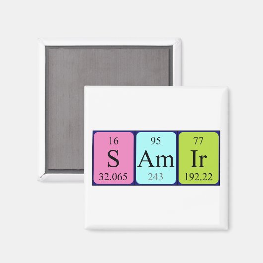 Samir Periodenmagnet Magnet (Vorderseite/Rückseite)
