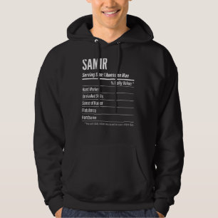 Samir Serving Size Nutrition Label Kalorien Hoodie