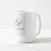 Samira Hadid Monogram Luxury Kaffeetasse (VorderseiteRechts)