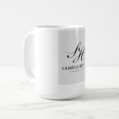 Samira Hadid Monogramm Luxus Kaffeetasse (Vorderseite Links)