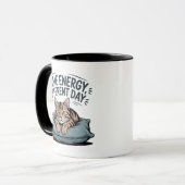Samische Energy Different Day Cat Wird Cute Lazy C Tasse (Vorderseite Links)