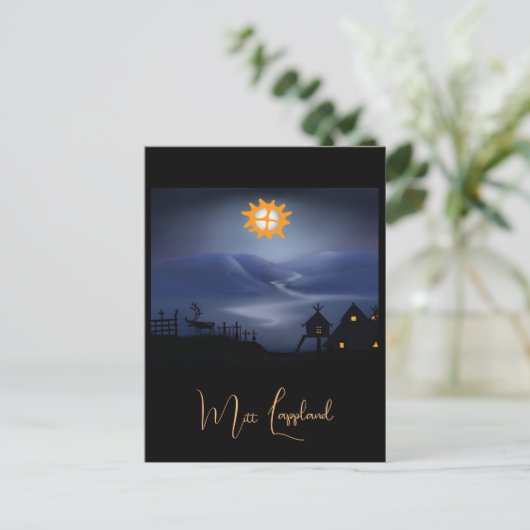 Samisk Boplats! Postkarte (Stehend Vorderseite)