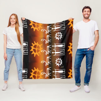 Samisk inspiration samiska tecken fleecedecke