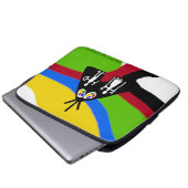 Samiska klara roliga färger mönster laptopschutzhülle (Vorne Knopf)