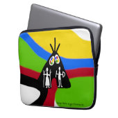 Samiska klara roliga färger mönster laptopschutzhülle (Vorderseite Links)