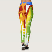 Samiska mönster figurer i många färger leggings (Rückseite)