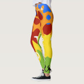 Samiska mönster figurer i många färger leggings (Links)