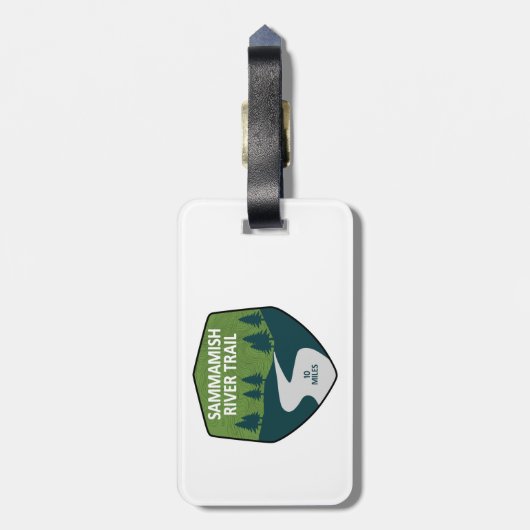 Sammamish River Trail Washington Gepäckanhänger (Rückseite vertikal)
