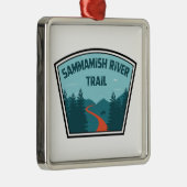 Sammamish River Trail Washington Ornament Aus Metall (Rechts)