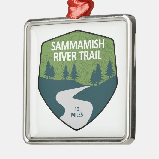Sammamish River Trail Washington Ornament Aus Metall (Links)