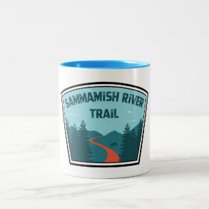 Sammamish River Trail Washington Zweifarbige Tasse