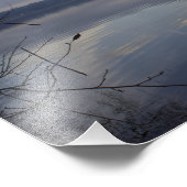 Sammamish See an einem Wintertag. Fotodruck (Ecke)