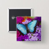 Sammamish Washington Tropical Butterfly Button (Vorne & Hinten)
