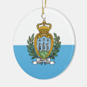 Sammarinese Fahne Ornament (Links)