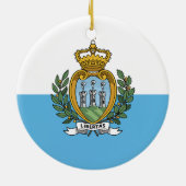 Sammarinese Fahne Ornament (Hinten)