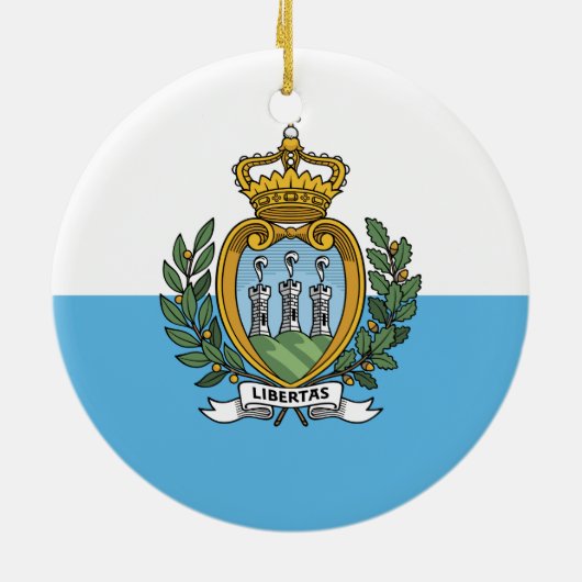 Sammarinese Fahne Ornament (Hinten)