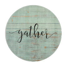 Sammel-Schrift Holz Salbei Grün Vintage