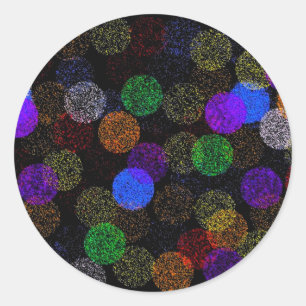 Sammelbälle aus Garn Runder Aufkleber