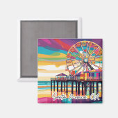 Sammelband Funky City Magnet - Santa Monica (Vorderseite/Rückseite)