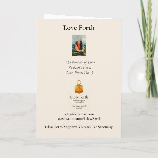 Sammelbare anpassbare Glow Forth Karte (Rückseite)