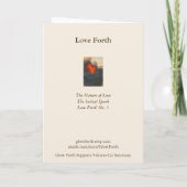 Sammelbare anpassbare Grußkarte Glow Forth Karte (Rückseite)