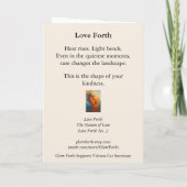 Sammelbare Glow Forth Grußkarte Karte (Rückseite)