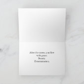 Sammelbare Glow-Forth-Grußkarte Karte (Innenseite)