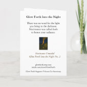 Sammelbare Glow-Forth-Grußkarte Karte (Rückseite)