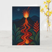 Sammelbare Glow-Forth-Grußkarte Karte (Gelbe Blume)