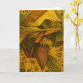 Sammelbare Glow-Forth-Grußkarte Karte (Gelbe Blume)