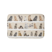 Sammelbare Katzen-Bad-Matte Badematte (Vorderseite)