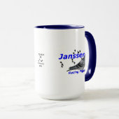 Sammelbare Reihe Janssen laufende Tauben Tasse (VorderseiteRechts)