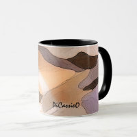Sammelbare subtile Farbabstrakte Kunst-Tasse